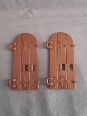 Playmobil εσωτερική πόρτα σε μεσαιωνικό κάστρο ιπποτών καινούργια, σετ 2 τεμαχίων