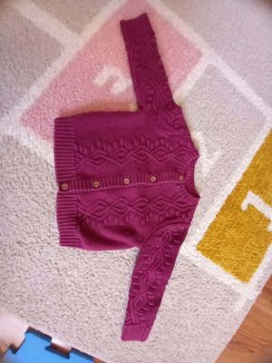 Ζακέτα βρεφική πλεκτή της MOTHERCARE για κορίτσι 9-12Μ σαν καινούργιο