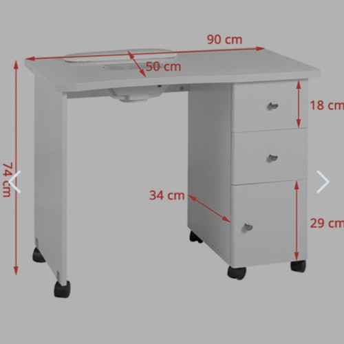 Manicure table with extractor fan like new