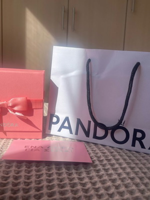 Pandora σετ συσκευασίας δώρου με τσάντα, 2 κουτιά και κάρτα