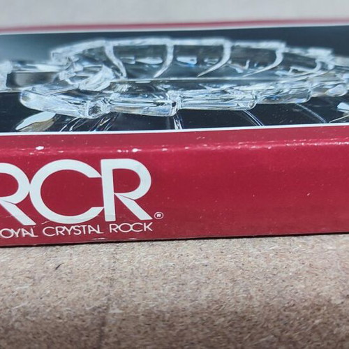 RCR crystal trinket dish leaf design new