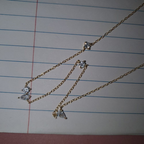 Necklace with crystals