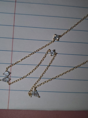 Necklace with crystals
