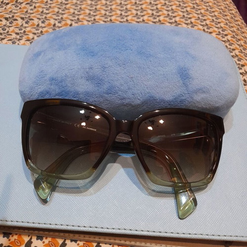 Jil Sander women's sunglasses like new, brown acetate