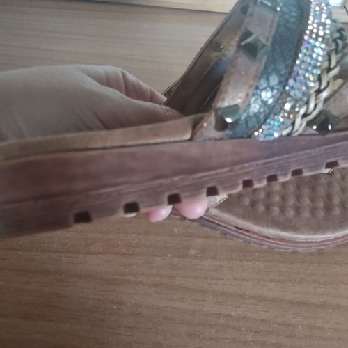 Women's sandals like new, size 37, multicolor with unique design