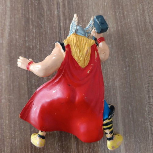 Thor Marvel figure used, 11cm height with Marvel stamp