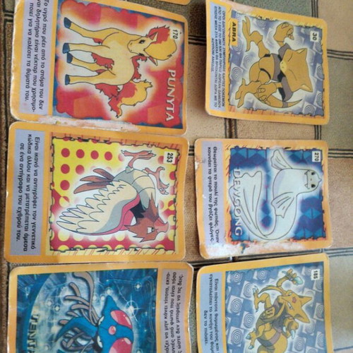 Pokemon vintage cards used, set of 15