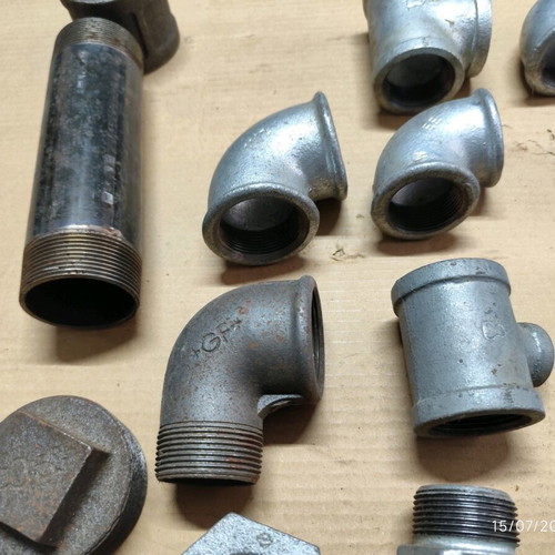 Galvanized heavy-duty hydraulic fittings new