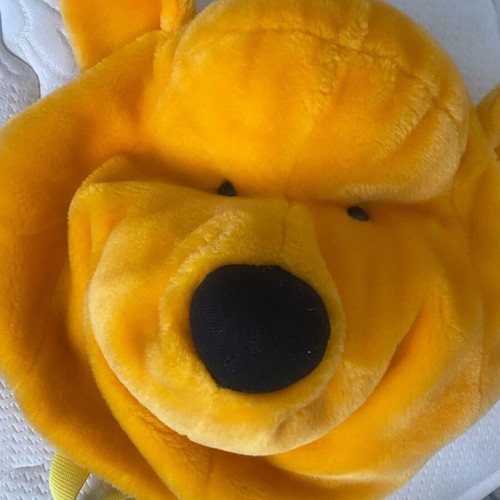 Winnie The Pooh backpack used, children's, yellow, 30 cm