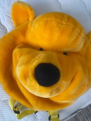 Winnie The Pooh backpack used, children's, yellow, 30 cm