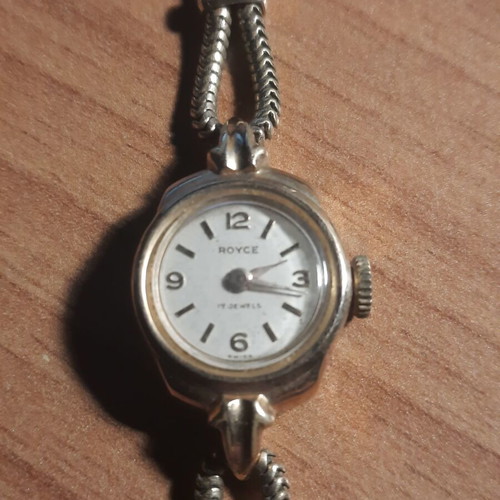 Two vintage wind-up watches and one bamboo watch used