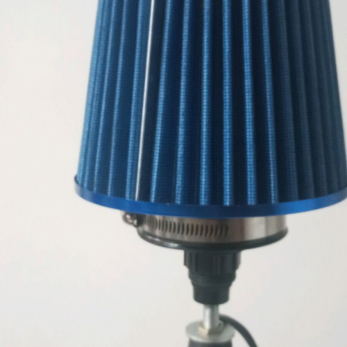 Handmade floor lamp from camshaft and car clutch plate new