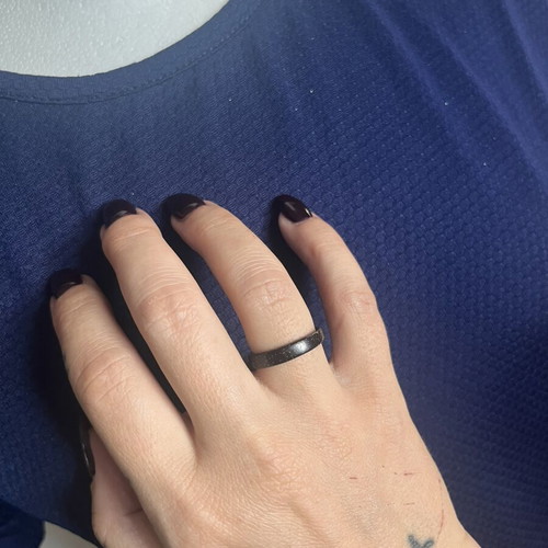 Wooden ring like new, brown wedding band