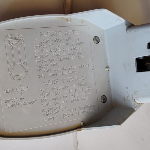 Tefal kettle used, non-working, TYPE 2020 SERIE A2