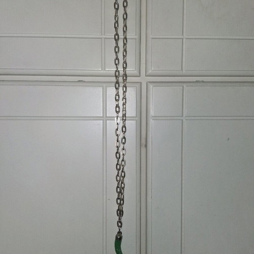 Necklace like new, modern summer style with thick silver chain