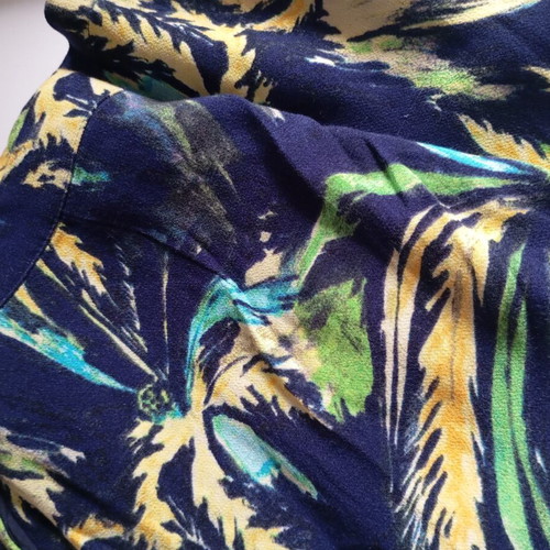 American Vintage women's pants size S, viscose, blue multicolor