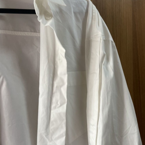 Zara crop shirt medium white like new