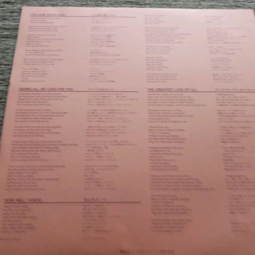 Whitney Houston The #1 Video Hits Laserdisc like new, pop