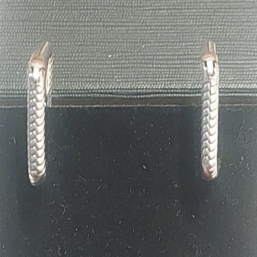 Square earrings A.L.E. silver new