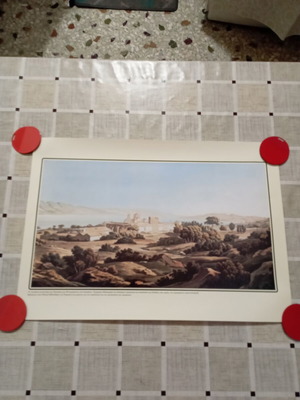 Decorative print of the historic monastery of Panagia Faneromeni in Salamina, new