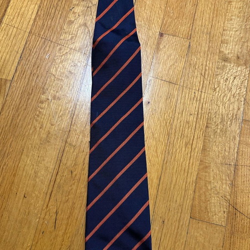 Tie Off Island blue with orange stripes like new