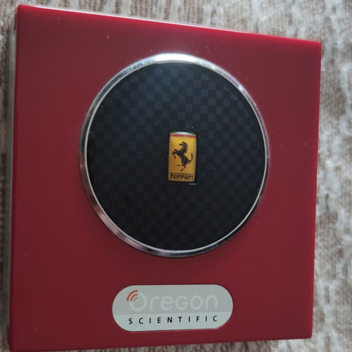 Oregon Scientific Ferrari Version Alarm Clock like new, digital tabletop