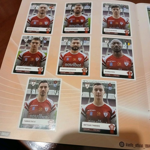AEL Sticker Album 2024-2025 complete like new with 125 stickers