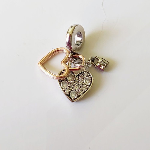 Silver 925 charm For Always Together new, gold and silver