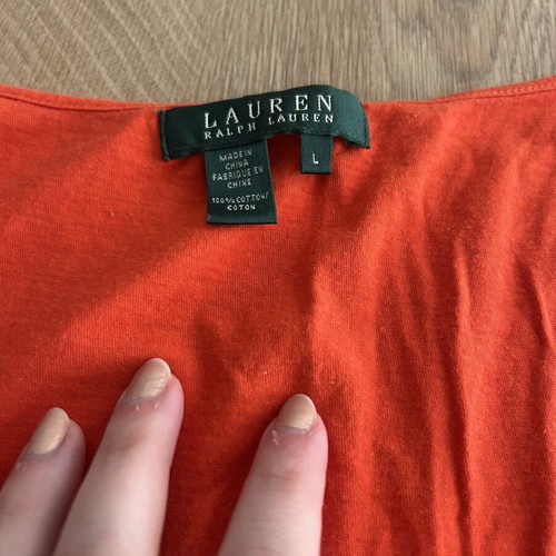 Ralph Lauren shirt used, size L, red