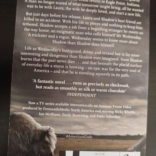 Books American Gods and They All Love Jack like new, English