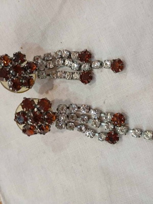 Vintage 90s earrings used with strass and studs