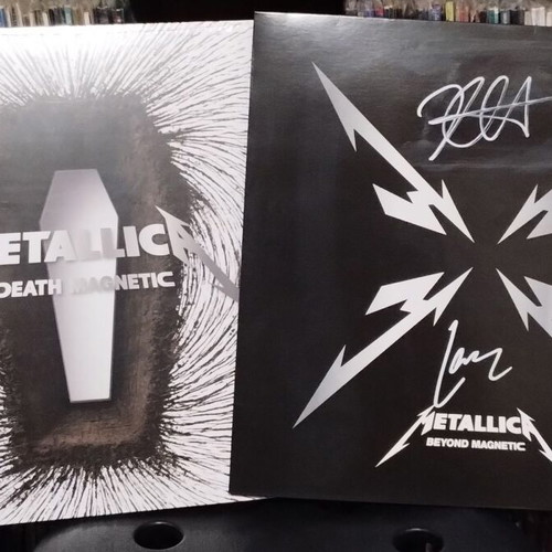 Metallica Death Magnetic 2LP and Beyond Magnetic LP signed, like new