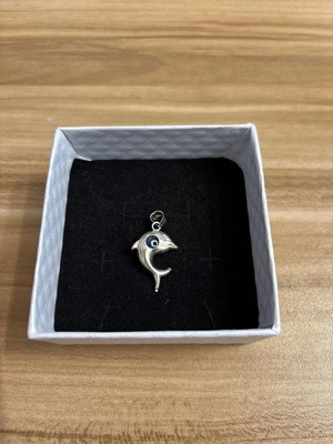 Silver 925 Dolphin Eye Motif 17x21mm New