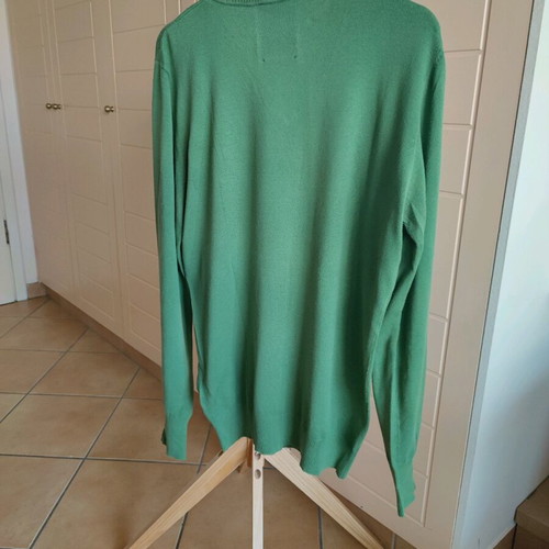 Diesel men's sweater used, green, size L with V-neck