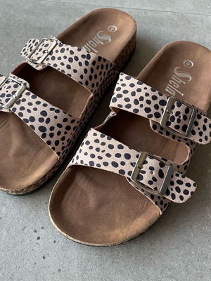 Shein women's animal print sandals new, size 39.5