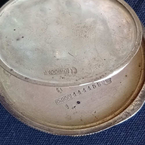 Alpina silver pocket watch used, Swiss