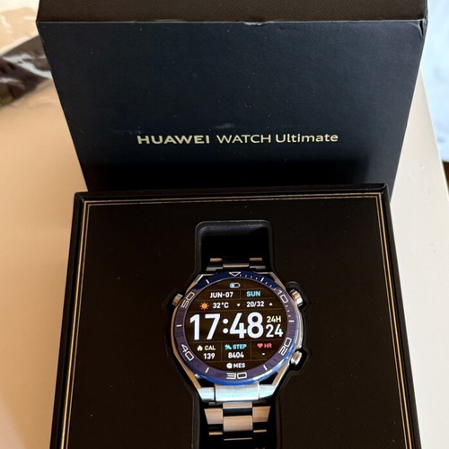 Huawei Watch Ultimate Ceramic 49mm waterproof with heart rate monitor like new