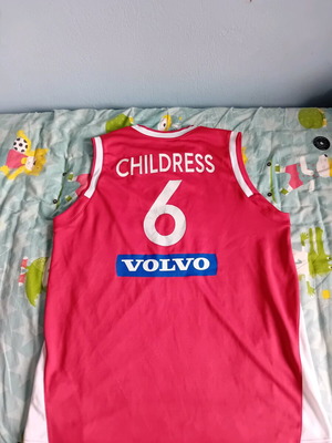 Olympiacos basketball jersey Nike 2009 Josh Childress used, size XL