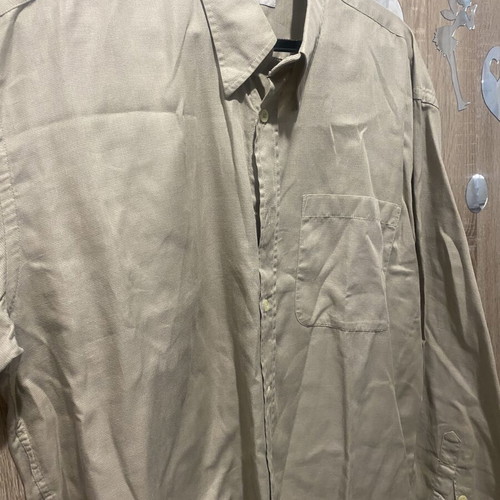 Rossi men's shirt beige like new, sizes L XL