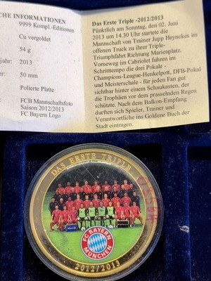FC Bayern München Das Erste Triple 2012/2013 commemorative medal