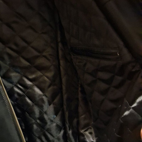 Leather jacket men's Hountalas like new, size Large, black