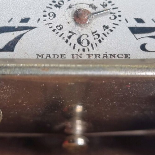 Carriage clock old used, works