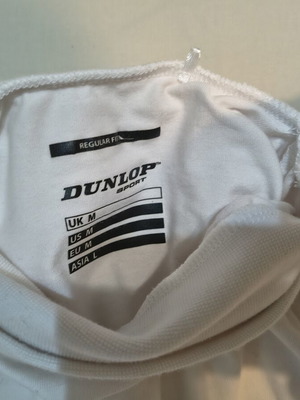 Dunlop λεπτή μπλούζα ζιβάγκο μεταχειρισμένη, μέγεθος M, άσπρη