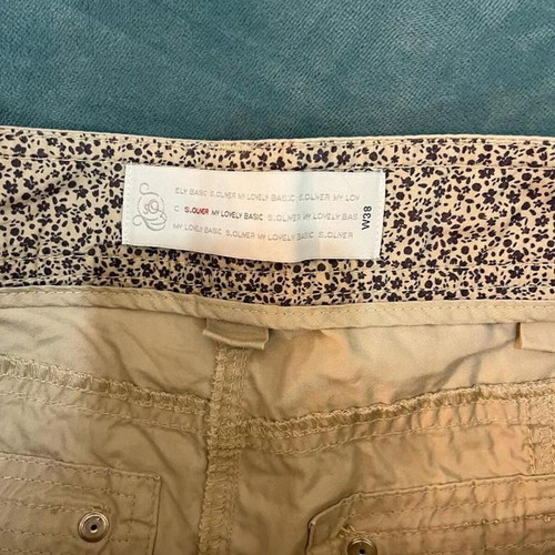 S.Oliver women's cargo pants used, size 38, beige