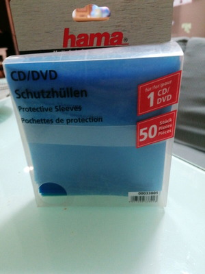 Hama protective sleeves for CD/DVD, new, 48 colorful pieces