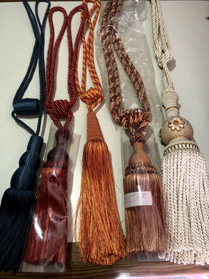Curtain tiebacks new, pack of 5 pieces