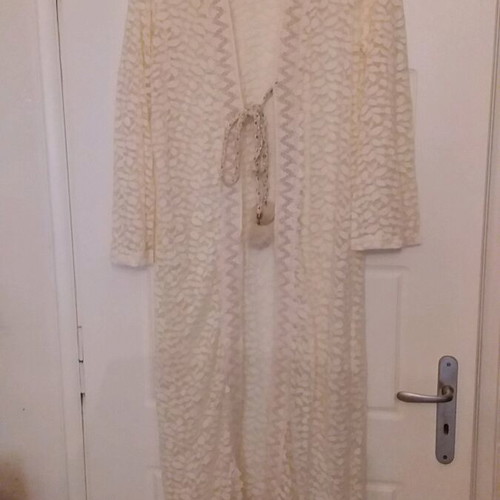 Summer coat new, lace, beige, size XL
