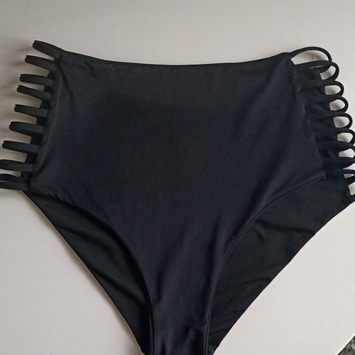 Bikini bottom high waist black size M like new