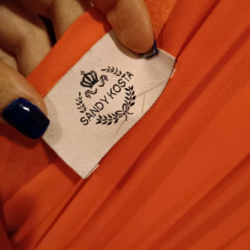 Sandy Kosta dress orange like new