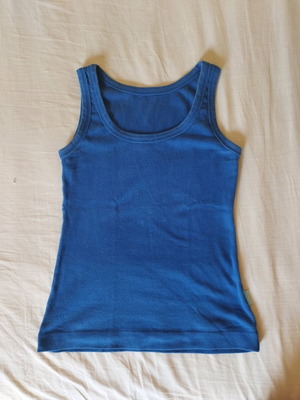 Blue summer tank top shirt like new, sizes XS and XXS